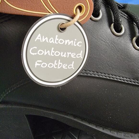 NEW MIA Vicki Black Chunky Block Heel Platform Laced Shoes Size 9M - Picture 4 of 7